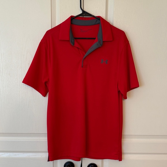 Under Armour Other - Under Armour Men's Polo Shirt in Red and Gray